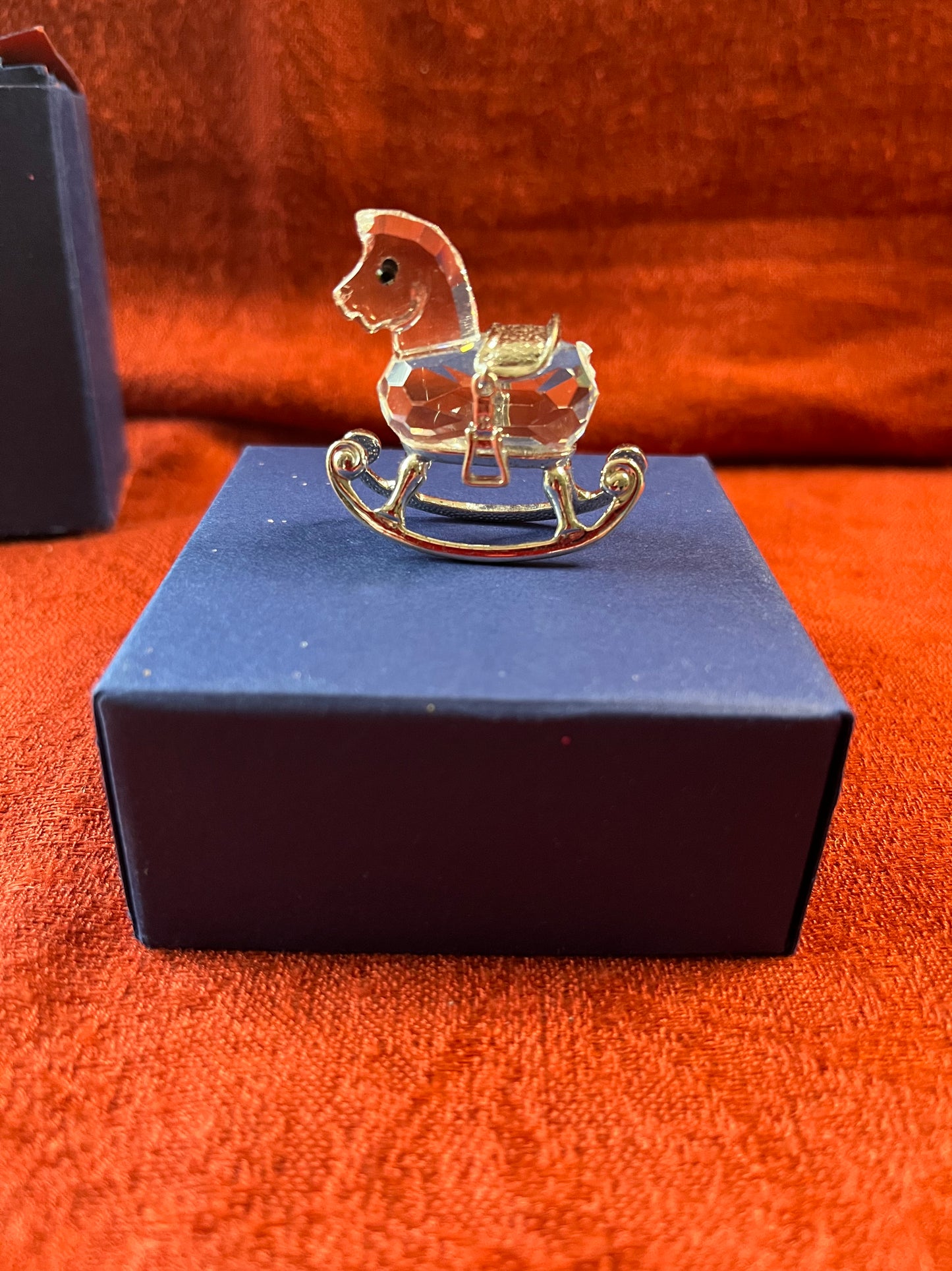 Swarovski Crystal Rocking Horse Figurine-Retired