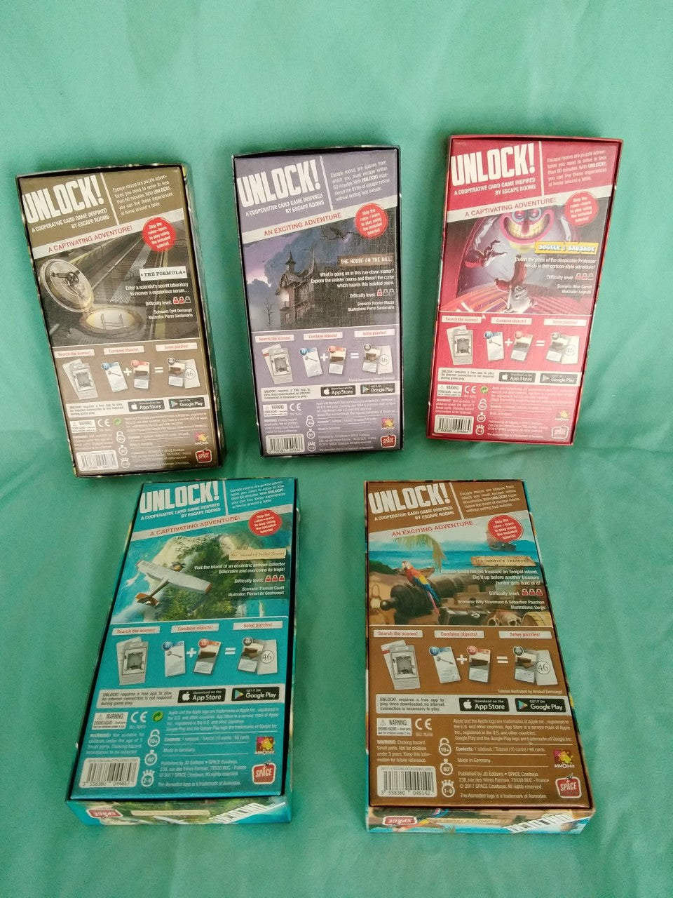 Unlock! Game by Space Cowboys - 5 Game Set
