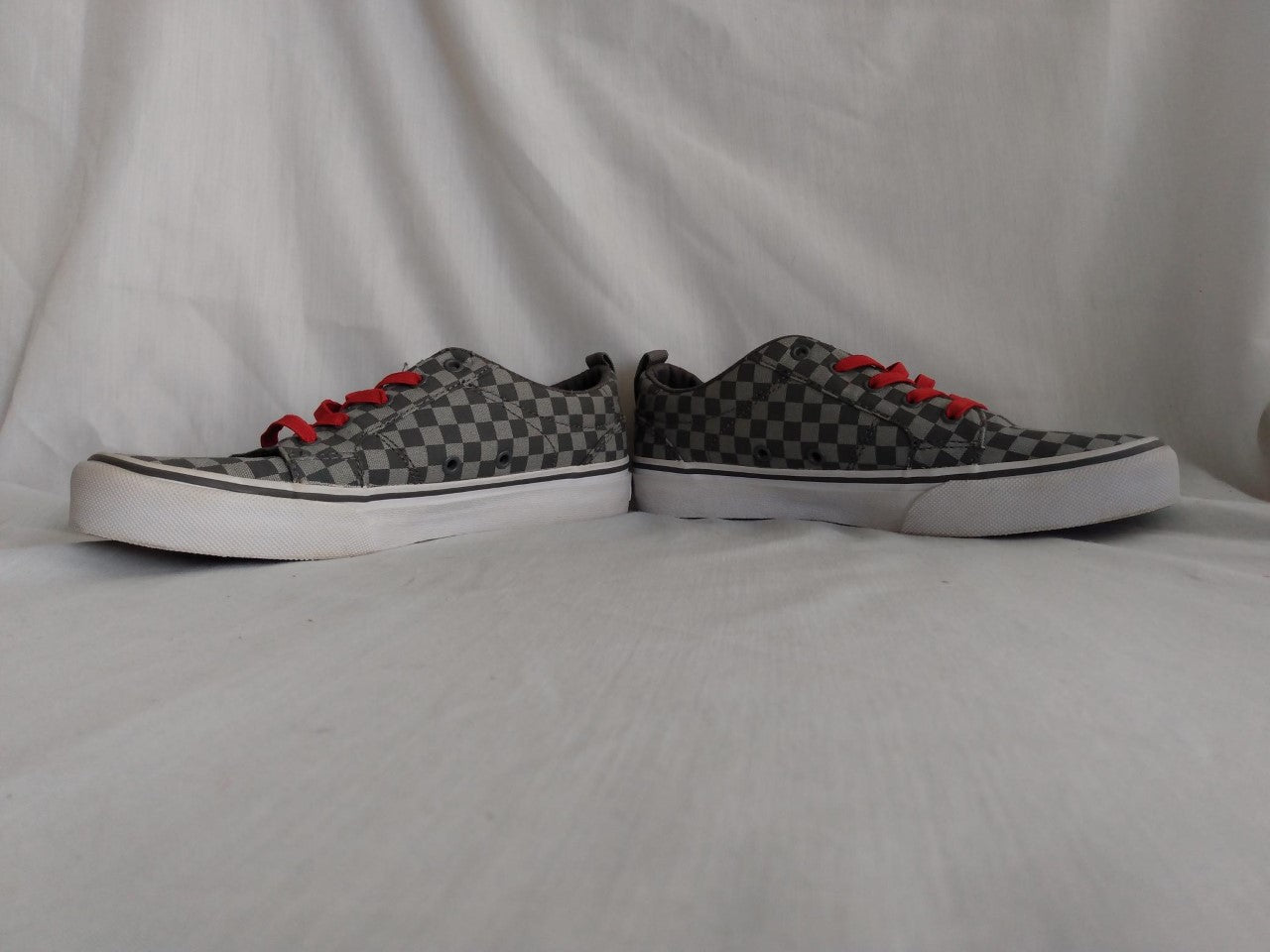 Vans Off the Wall Gray and Black Checkered Shoes- Youth Size: 3