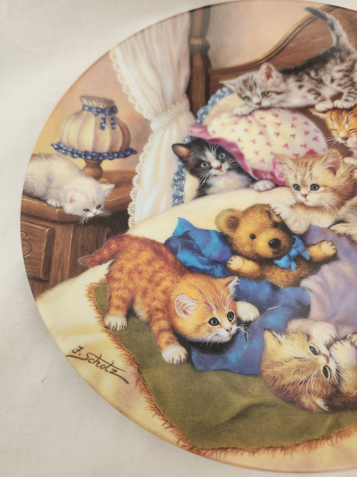 Bradford Exchange - Litter Rascals "Cat Nap" Decorative Plate by Jurgen Scholz