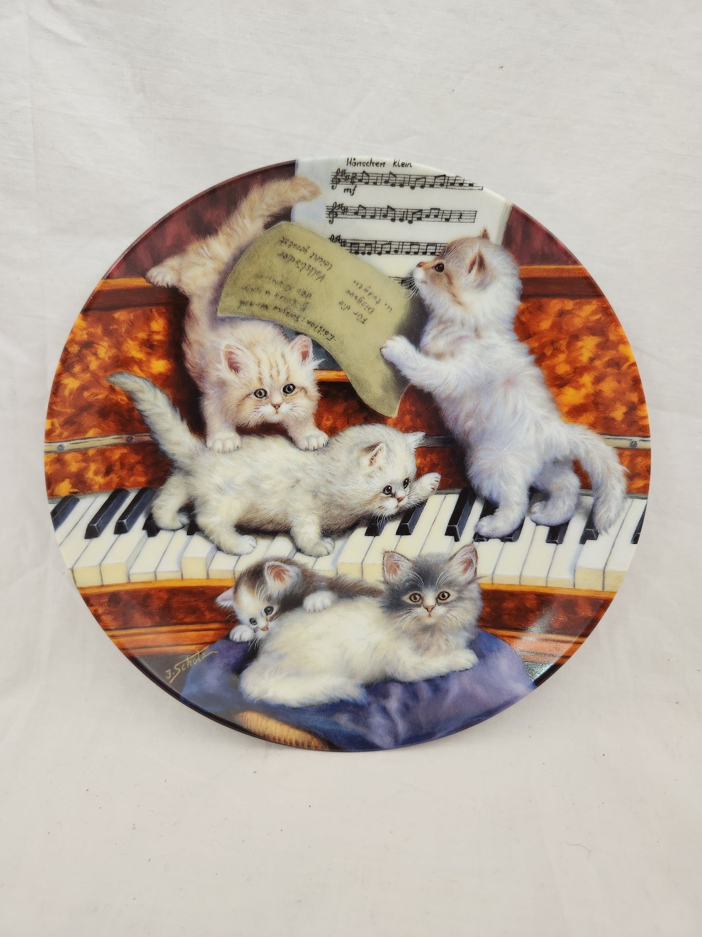 Bradford Exchange - Litter Rascals "Making Music" Decorative Plate by Jurgen Scholz