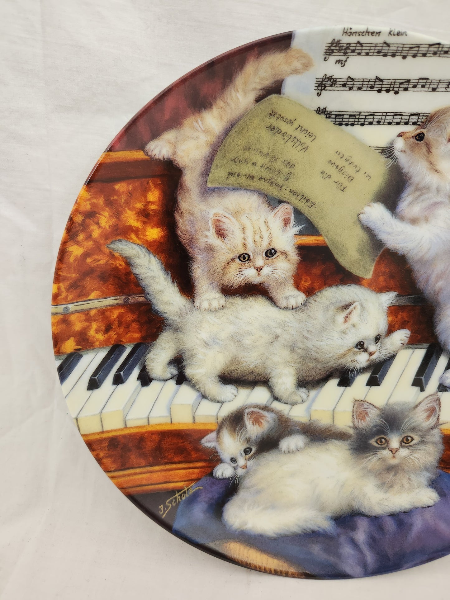 Bradford Exchange - Litter Rascals "Making Music" Decorative Plate by Jurgen Scholz