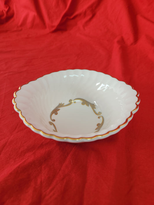 Syracuse Gray & Gold Baroque 6" Lugged Cereal Bowl