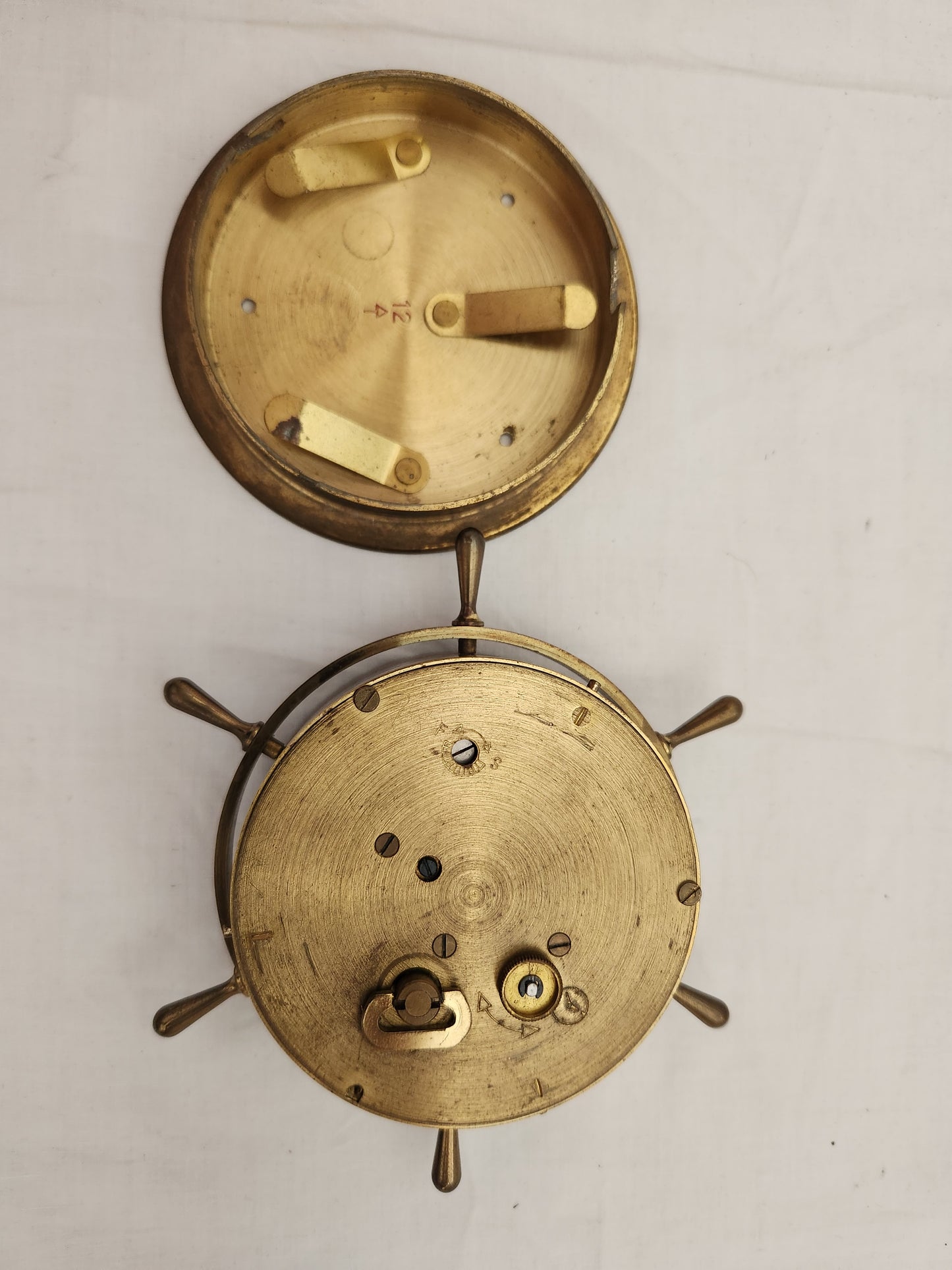 VTG - 8-Day 7-Jewels Helmsman Brass Clock made in Germany by Time & Tide Inc.