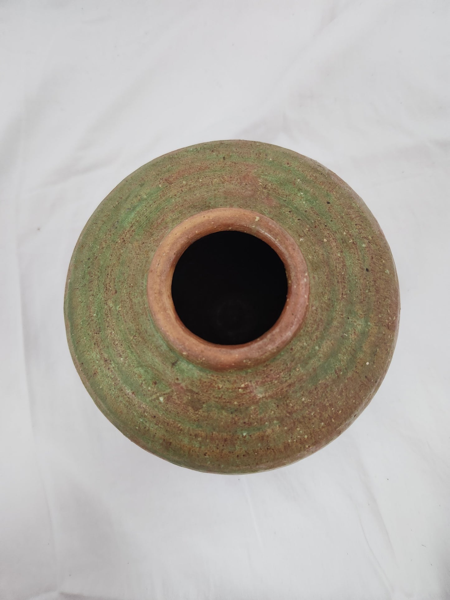 Seagrove Pottery Brown/Green Vase