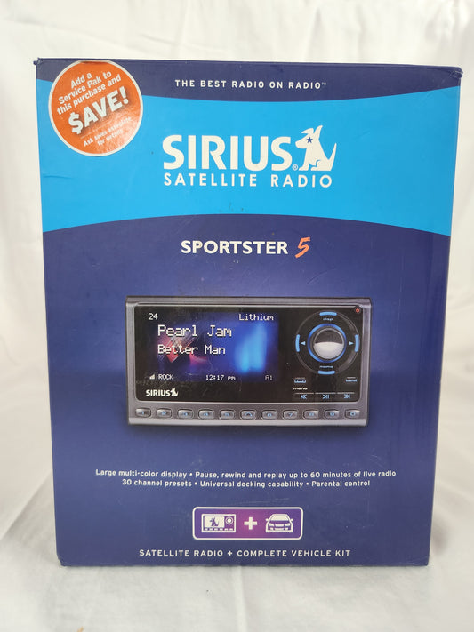 NOB - SIRIUS Sportster 5 Satellite Radio + Complete Vehicle Kit SP5TK1R