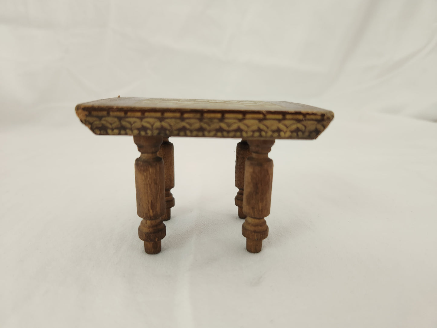 VTG - Bliss Co. Lithographed Dollhouse Chess Table - RARE