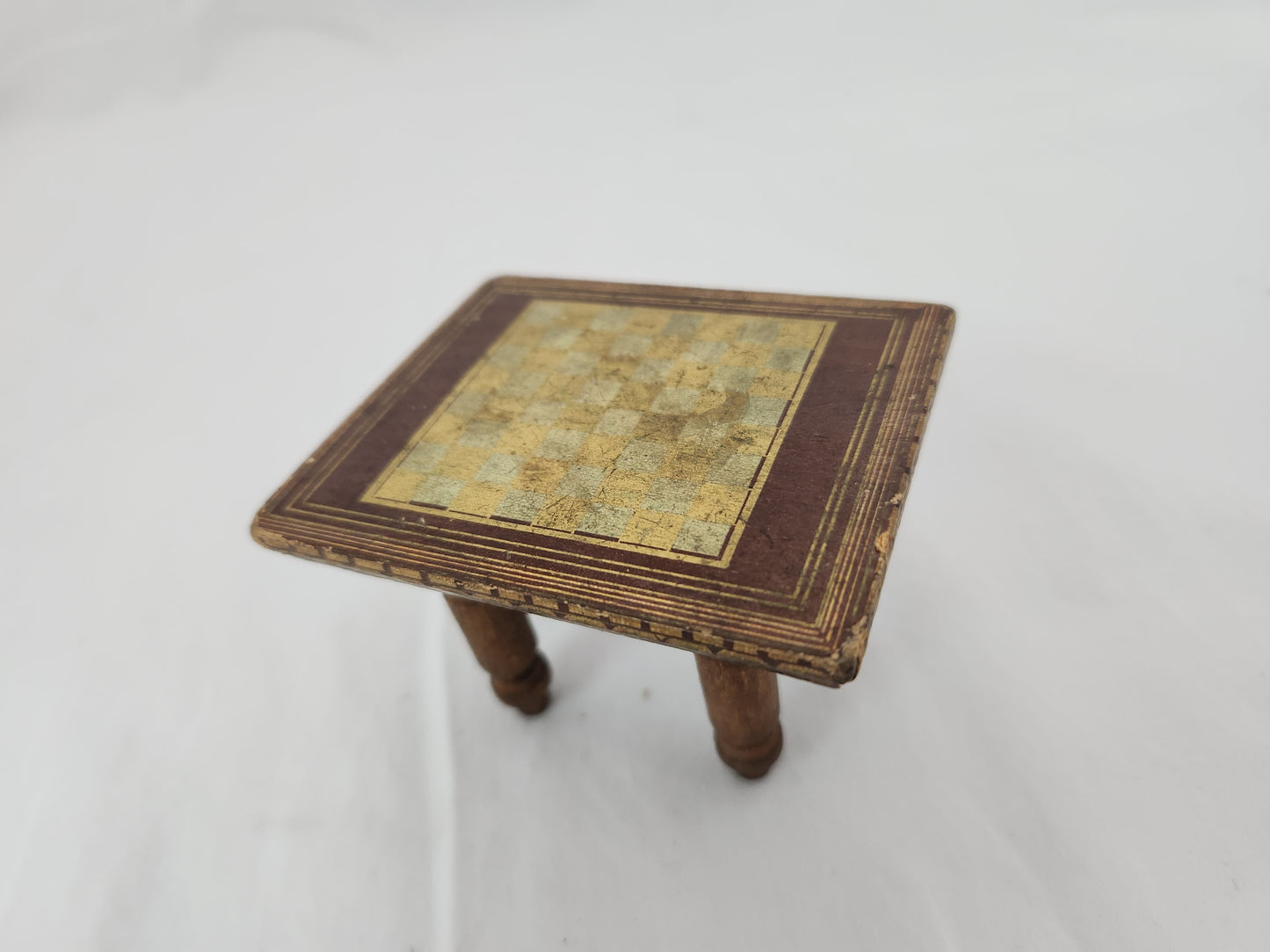 VTG - Bliss Co. Lithographed Dollhouse Chess Table - RARE