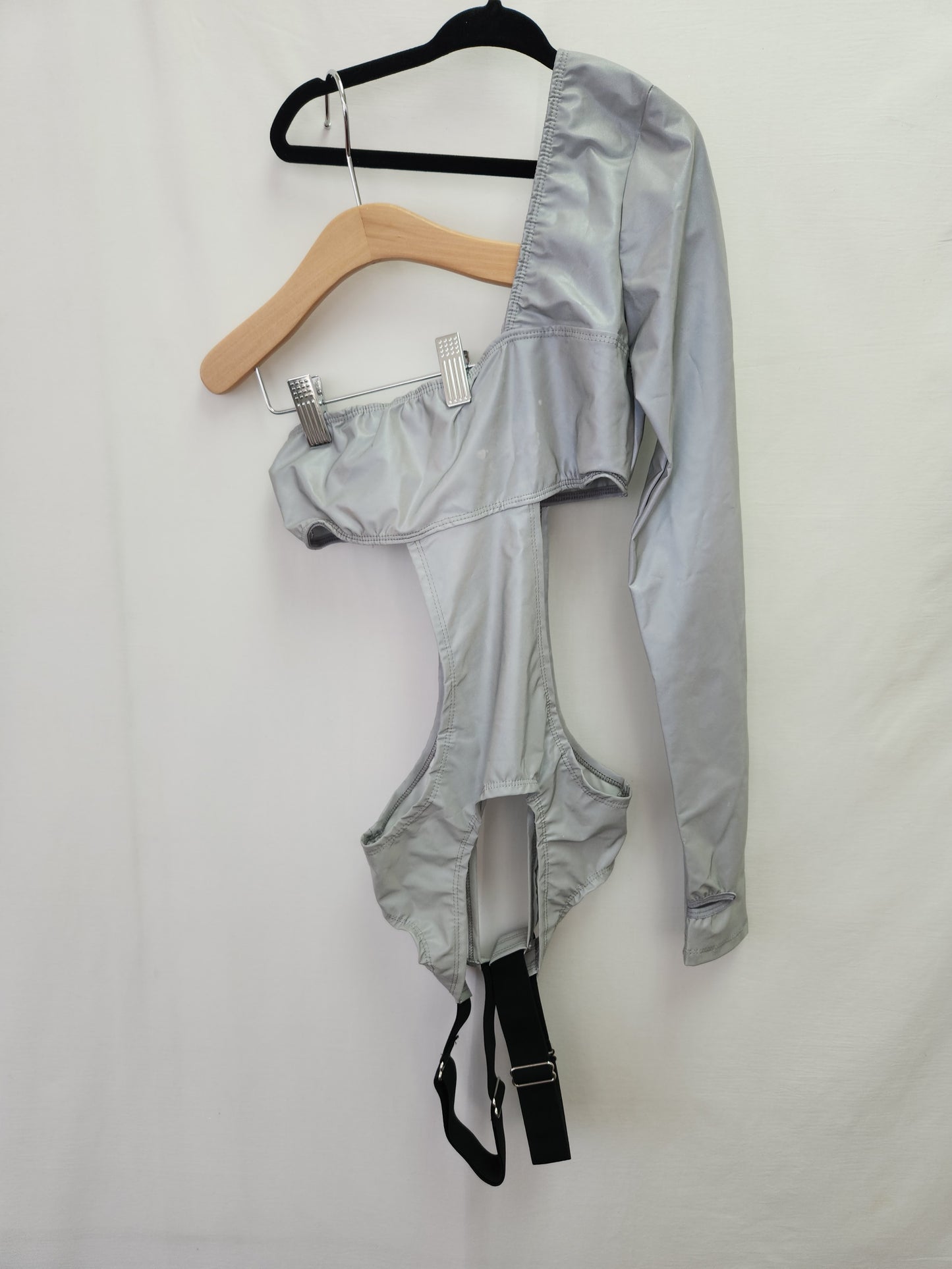 NWT - DOLLS KILL Club EXX Digital Inferno Reflective Bodysuit - Size: XS