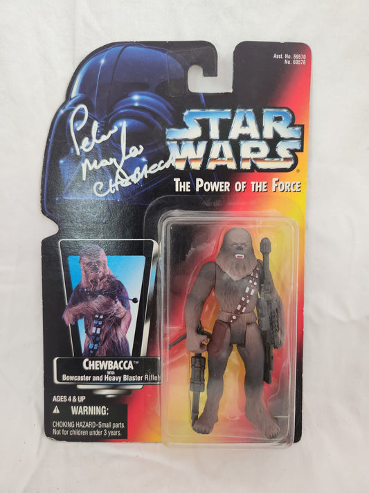 NIB - 1995 Star Wars Peter Mayhew Signed Chewbacca Figurine