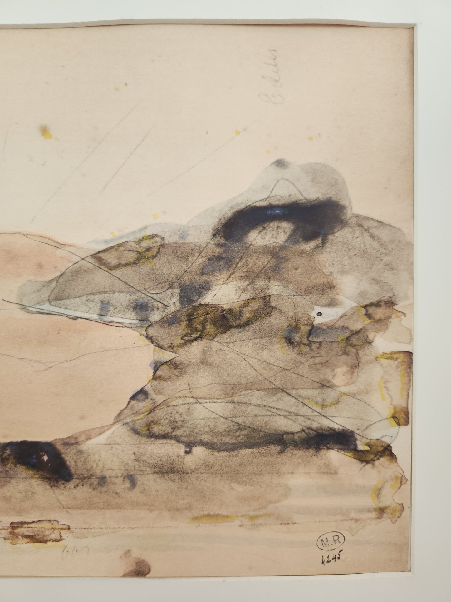 RARE - "Blitis" Facsimile Watercolor Print by Auguste Rodin (1840-1917)