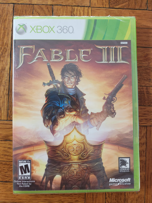 NIB - XBOX 360 "Fable III" Game by Lionhead Studios