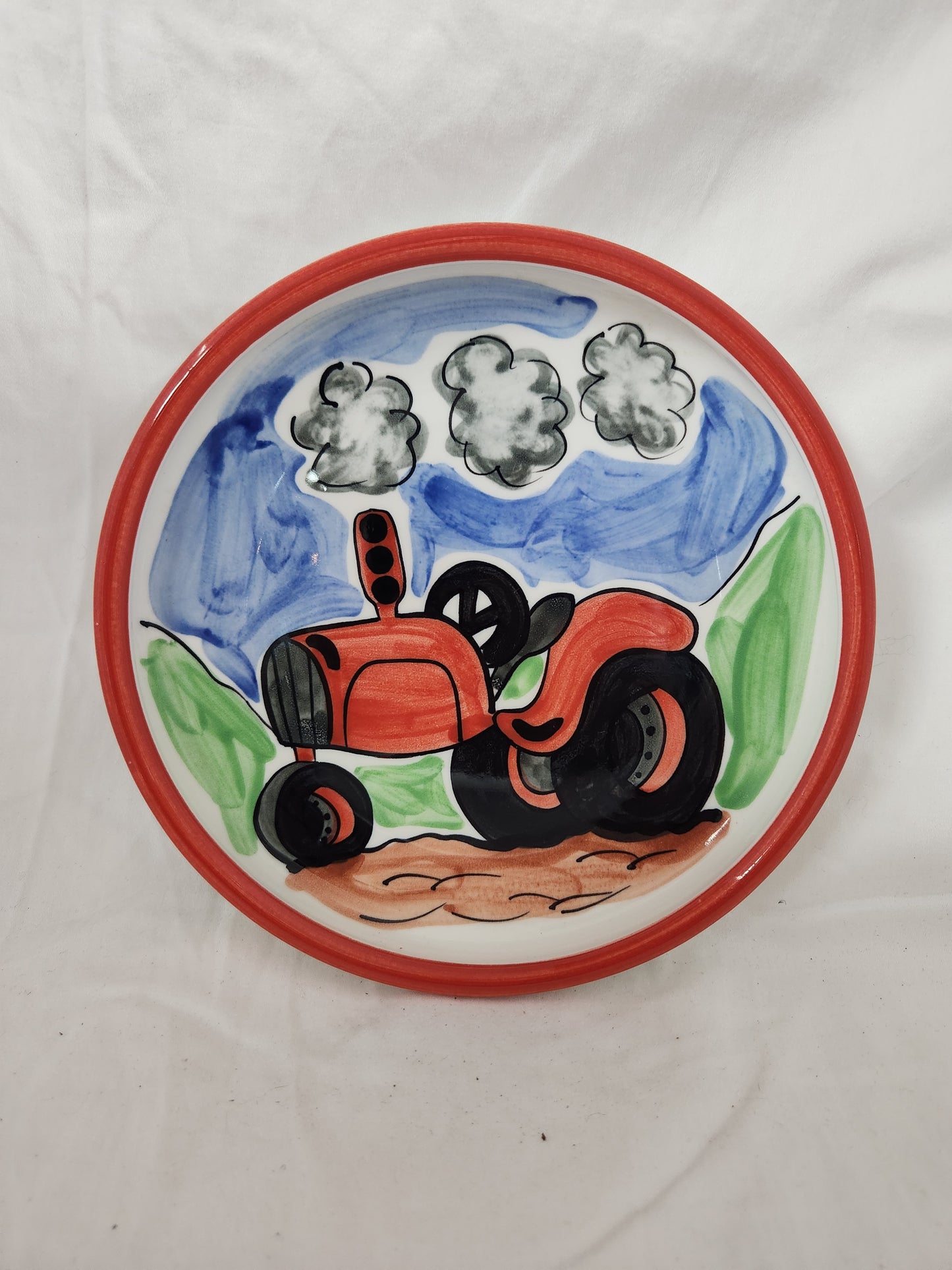 Temuka Pottery Tractor Utility Plate