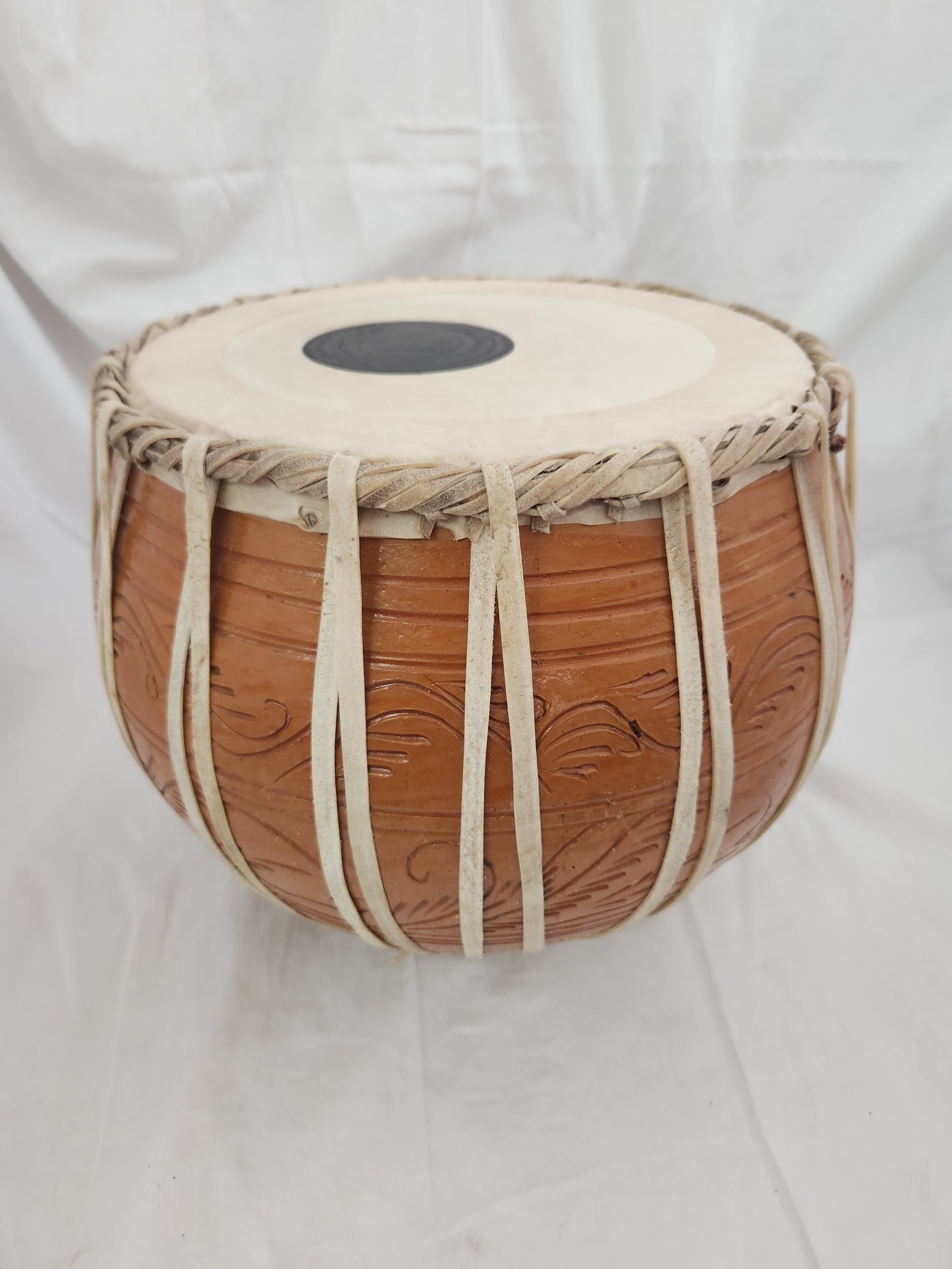 Handmade 9-1/2" Ceramic Baul Drum