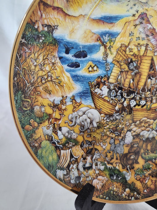 1991- limited Edition "Two by Two" Decorative Plate by Bill Bell - Plate #R2544