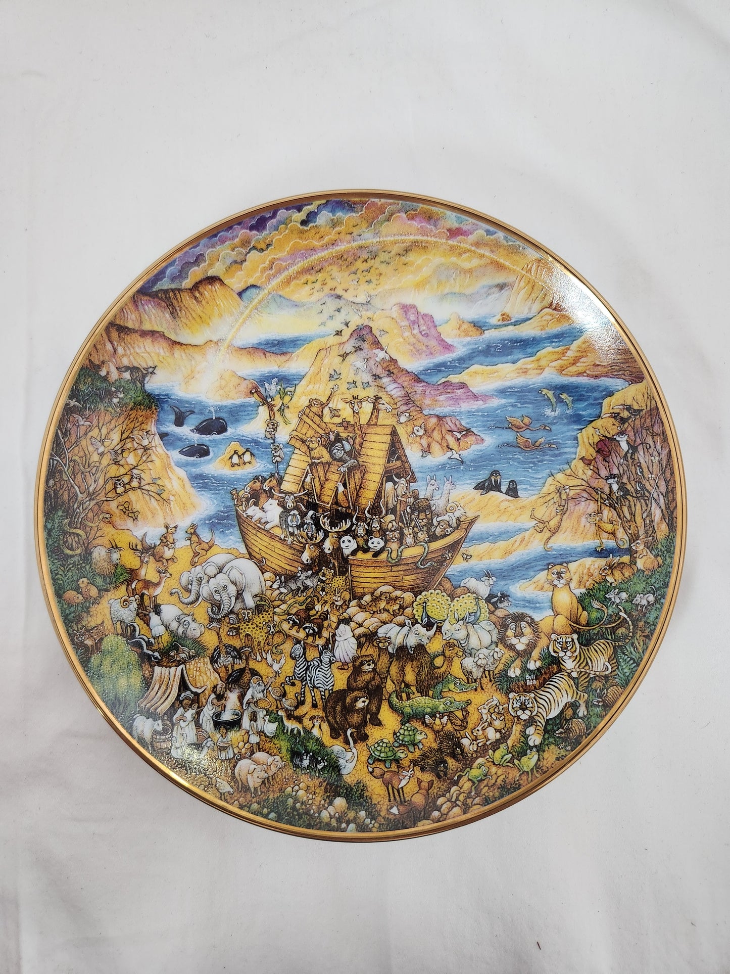 1991- limited Edition "Two by Two" Decorative Plate by Bill Bell - Plate #R2544
