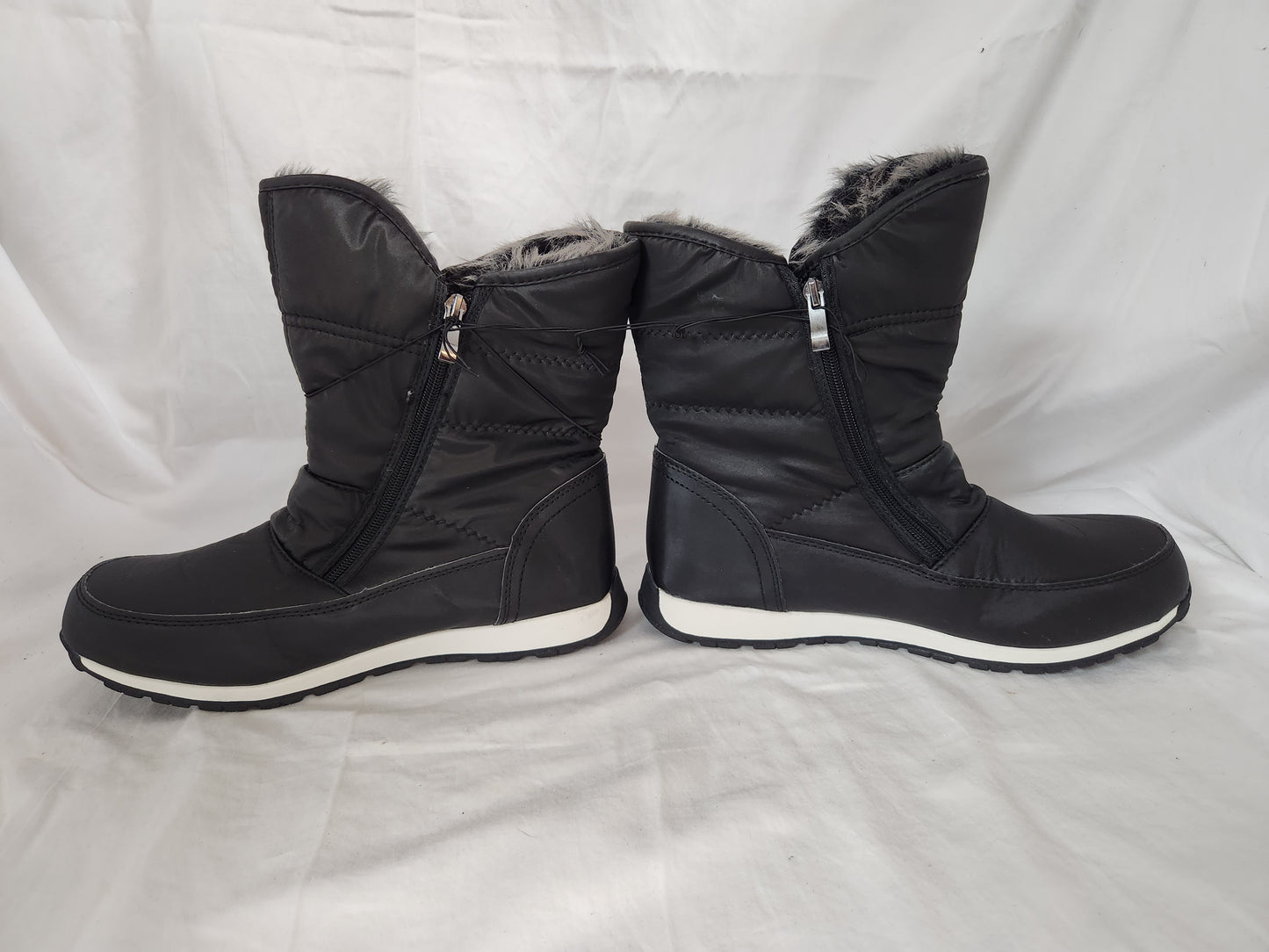 Time & Tru Women's Black Winter Boots - Size: 10