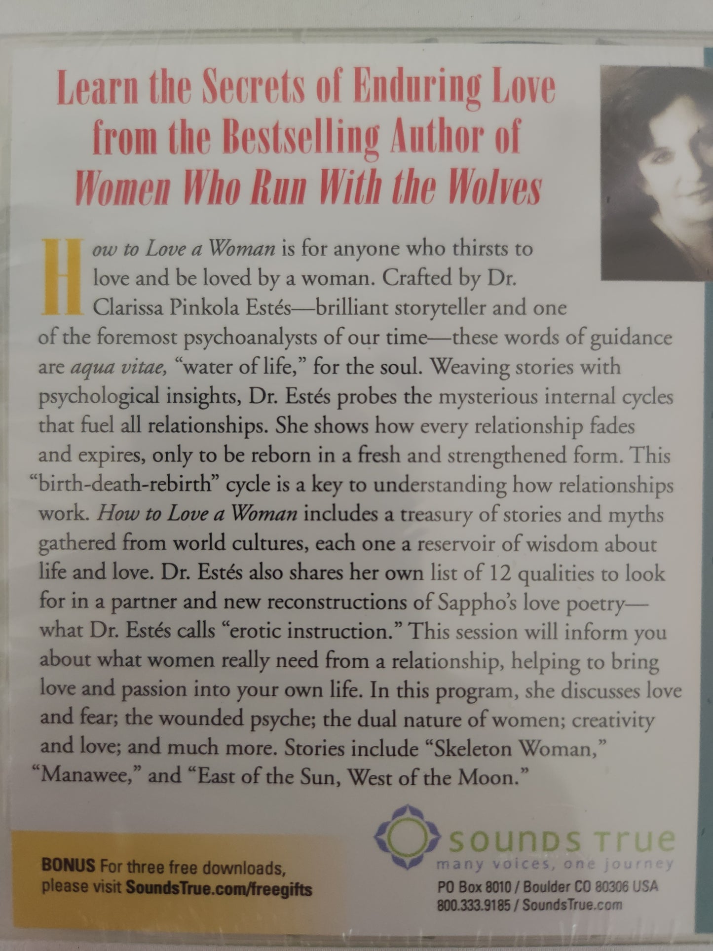 How to Love a Woman by Clarissa Pinkola Estes, PHD (Learning CD)