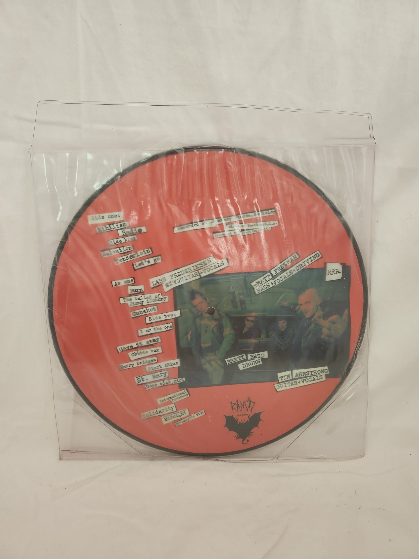 Rancid - Let's Go 10th Anniversary Picture Vinyl LP