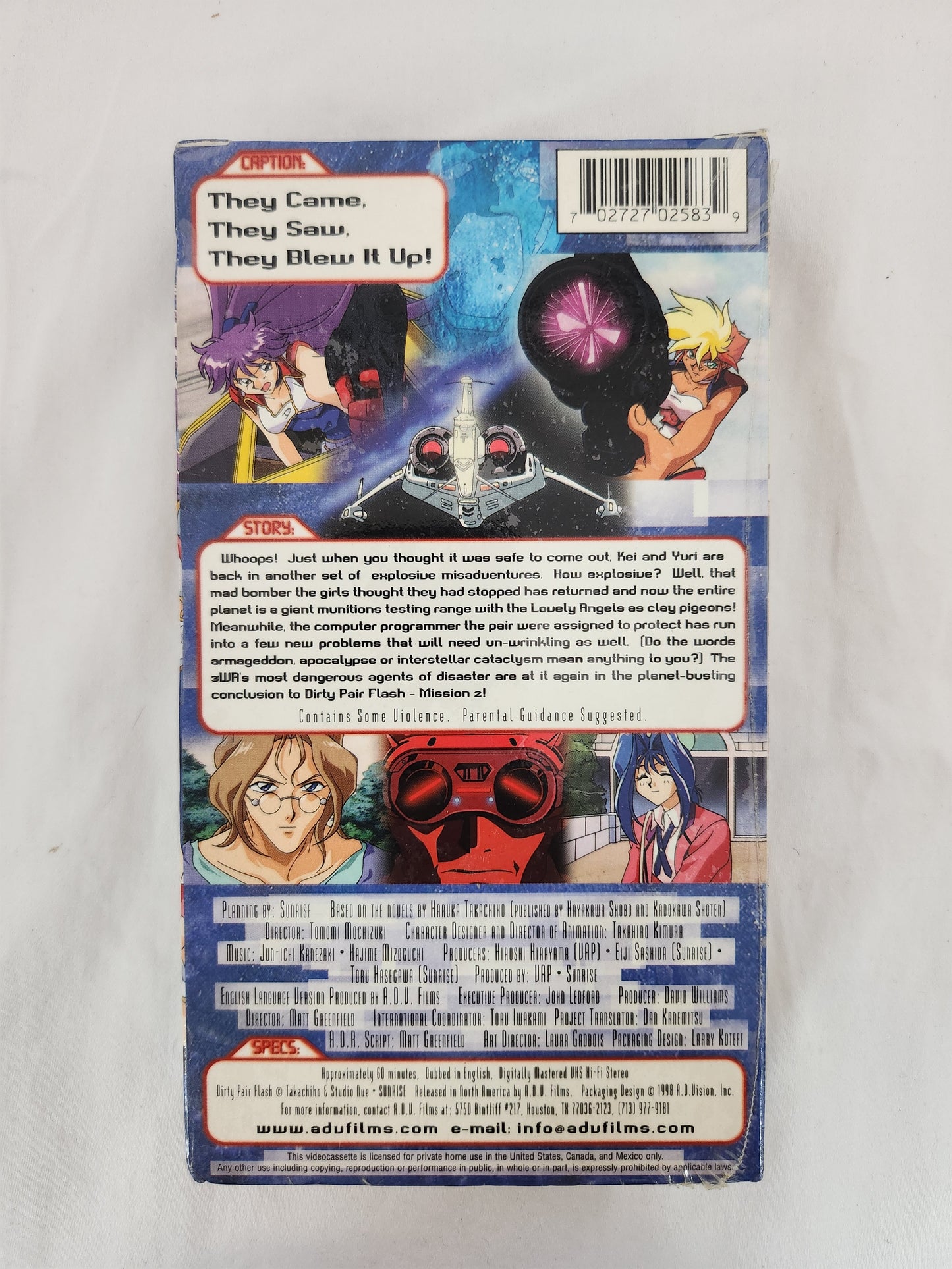 1990's Anime (English Dubbed) VHS Tapes - Set of 3 Factory Sealed