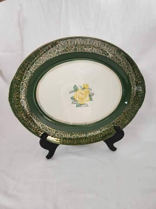 Nautilus Lady Greenbriar 15" Oval Serving Platter by Homer Laughlin