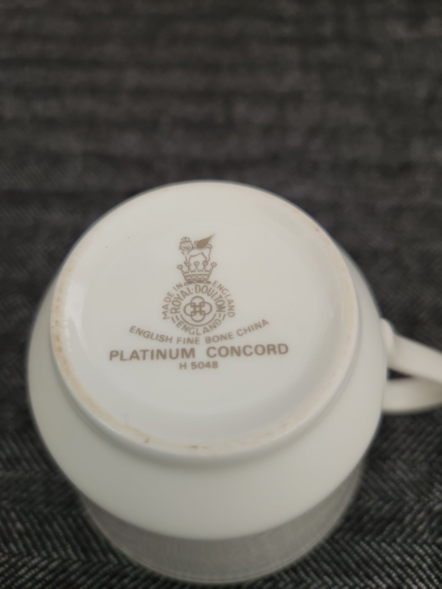 Concord Platinum Flat Cup by Royal Doulton - #H5048