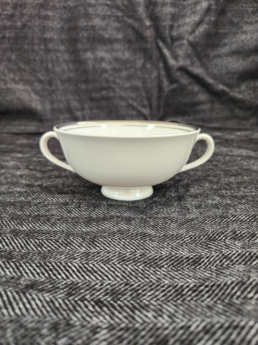 Concord Platinum Footed Cream Soup Bowl by Royal Doulton - #H5048