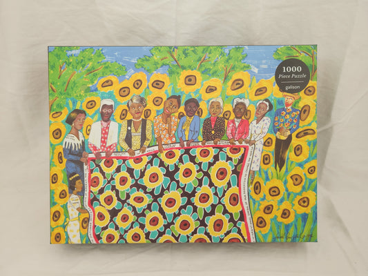 Faith Ringgold The Sunflower Quilting Bee at Arles 1000 piece puzzle by Galison