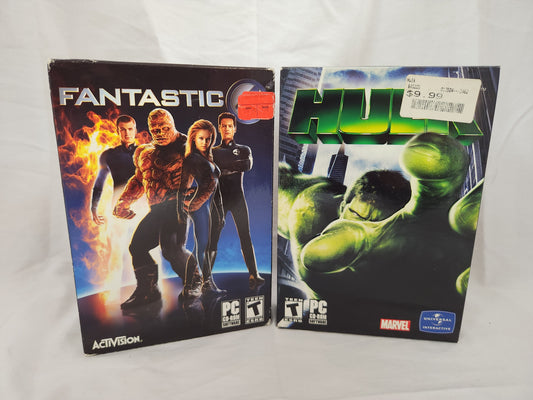 Fantastic 4 & Hulk PC CD-ROM Games