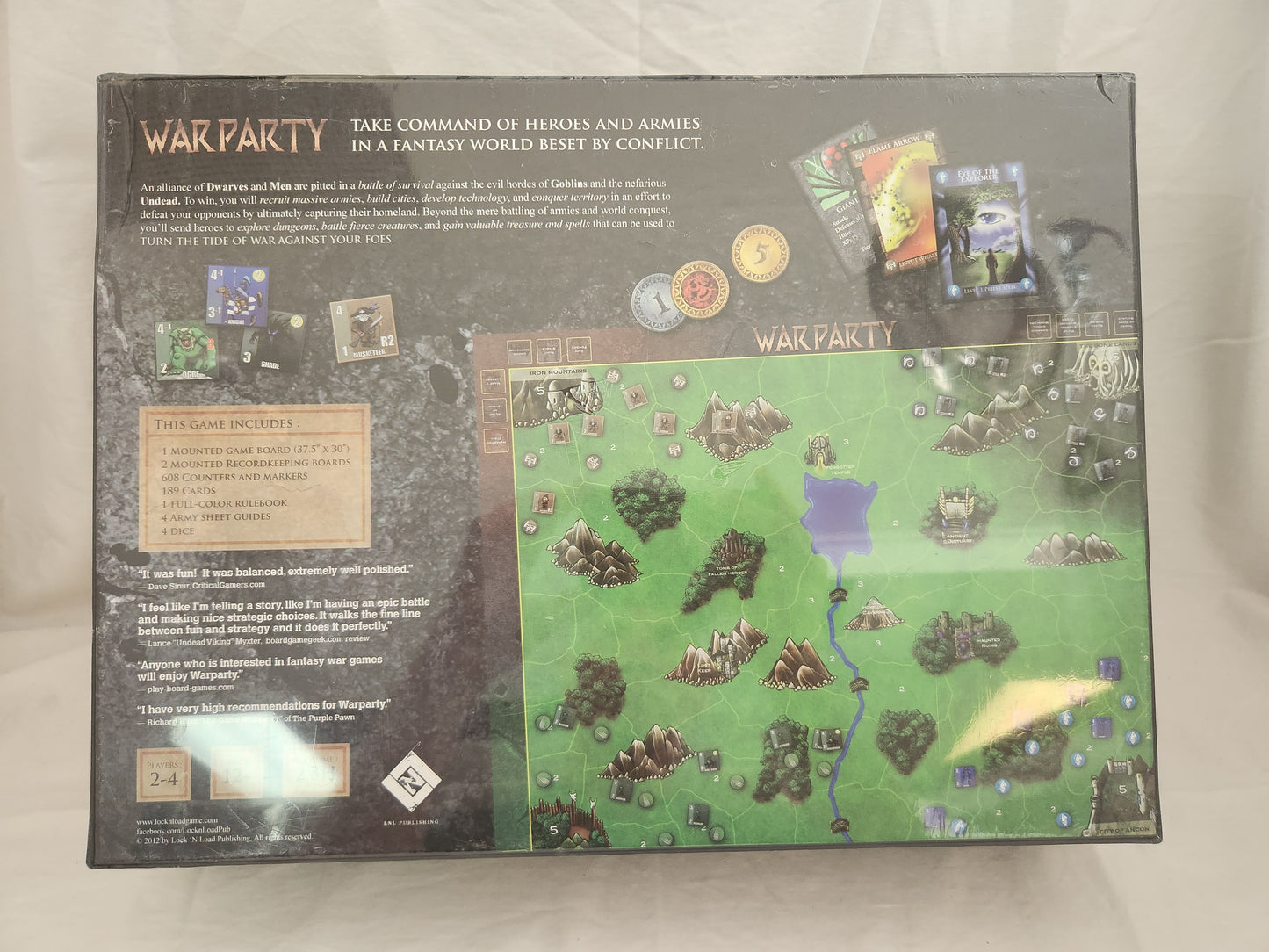 2012 Larry Bogucki's WARPARTY Board Game (factory sealed)