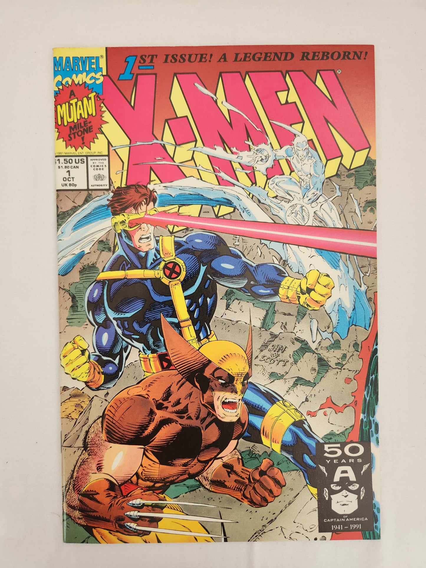 Lot of 4 Marvel Comics 1st Issue! A Legend Reborn! X-Men #1  - Connecting Covers