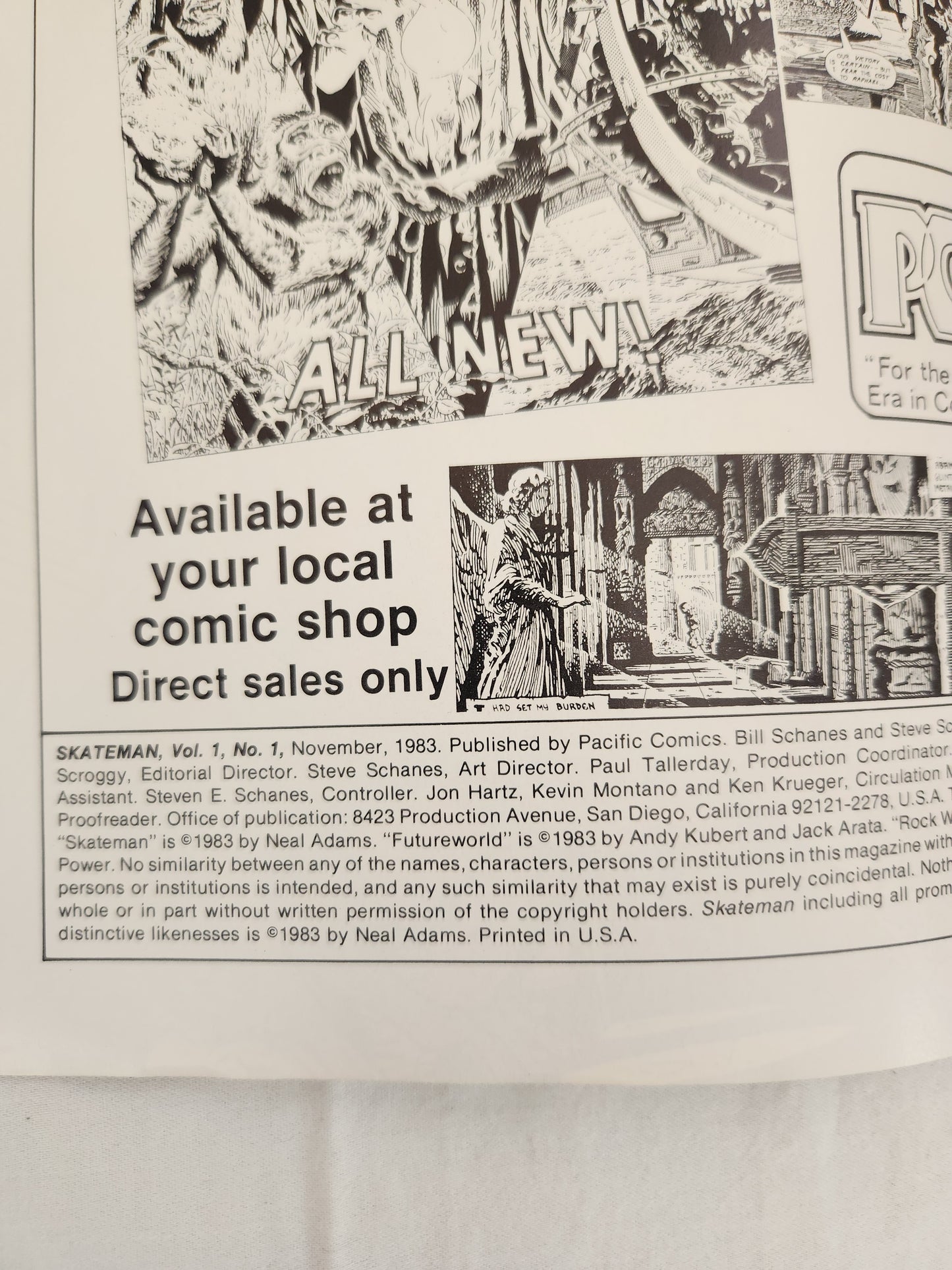 Pacific Comics: Skate Man Issue #1