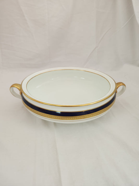 Aynsley Cobalt Bone China Vegetable Bowl - No Lid - green back stamp