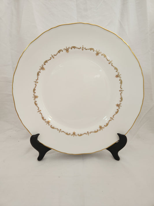 Royal Worcester Bone China 10" Gold Chantilly Dinner Plate