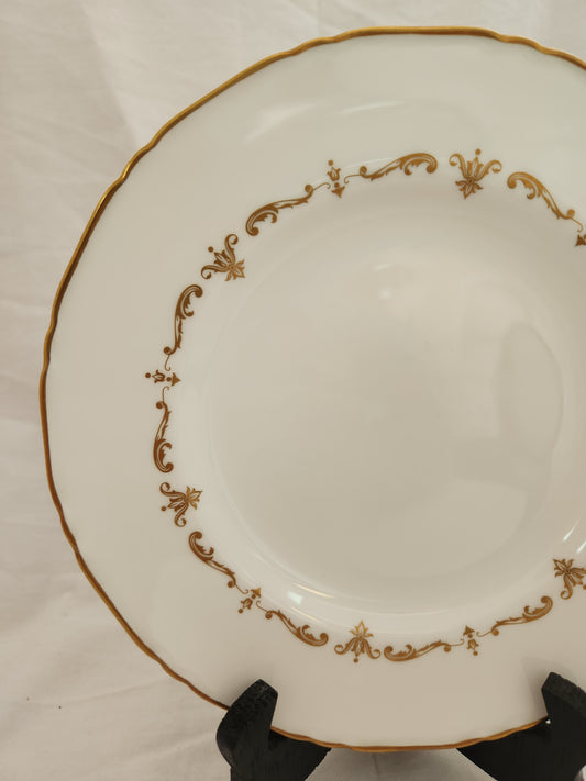 Royal Worcester Bone China 9" Gold Chantilly Luncheon Plate