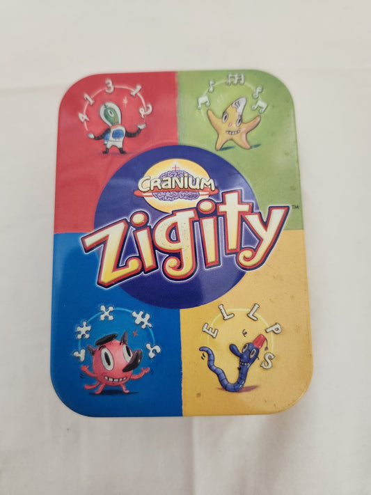 Zigity Card Game by Cranium in a Metal Tin