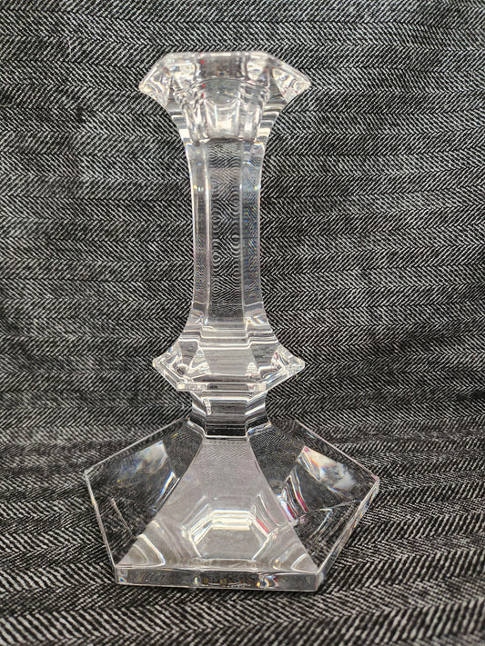 Set of 2 - Val St Lambert 6-3/4" Elysee Candle Sticks