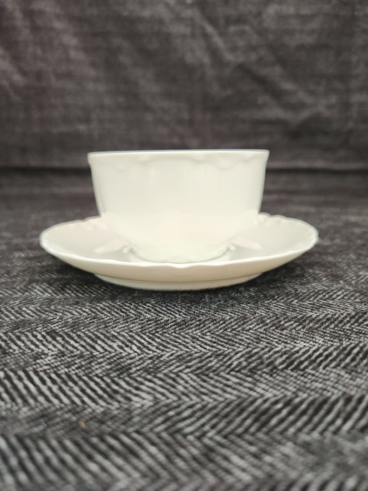 Haviland Ranson Flat Cup & Saucer Set