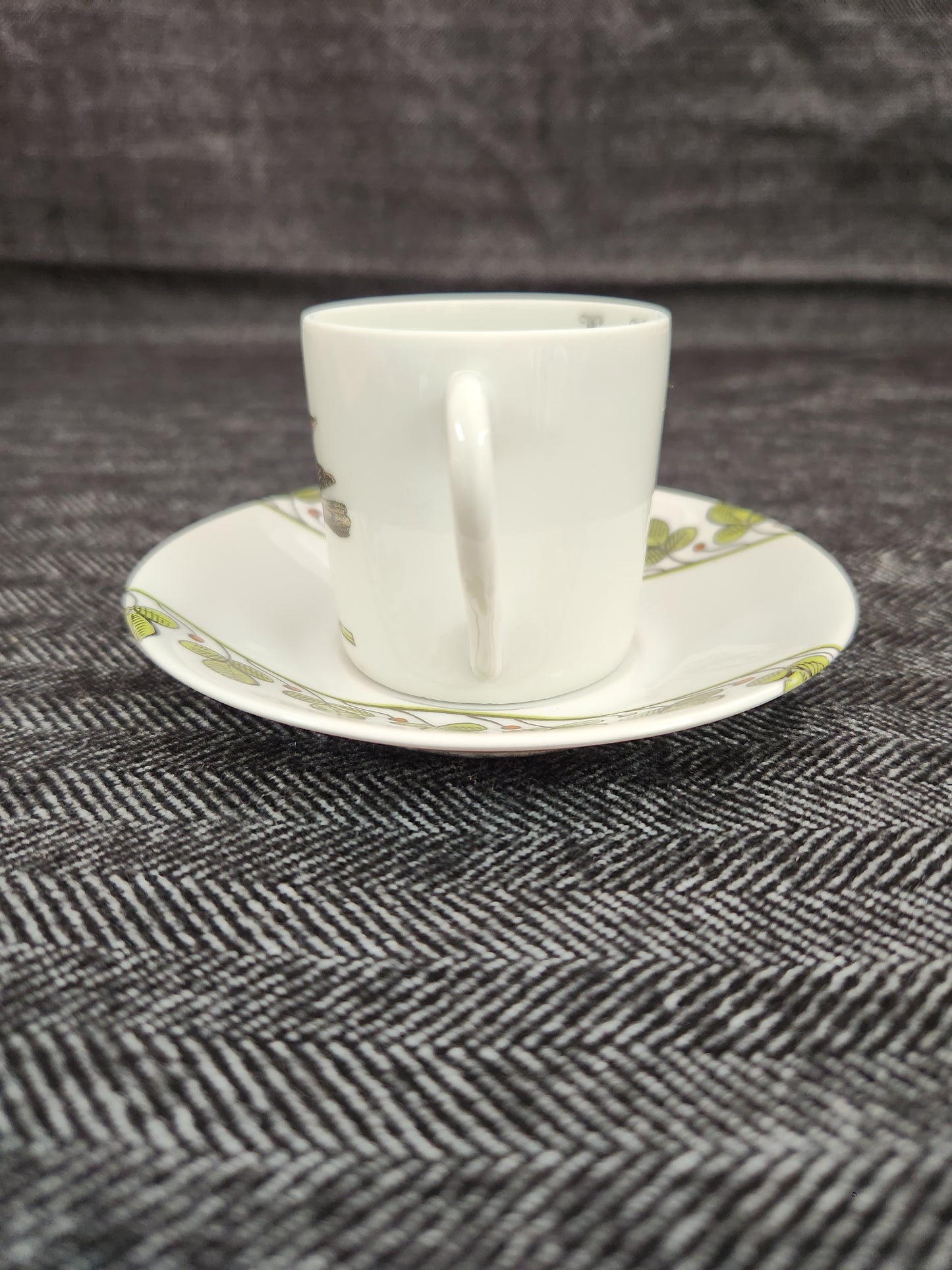 Porcelaine D'Auteuil Chambord 2" Flat Demitasse Cup & Saucer