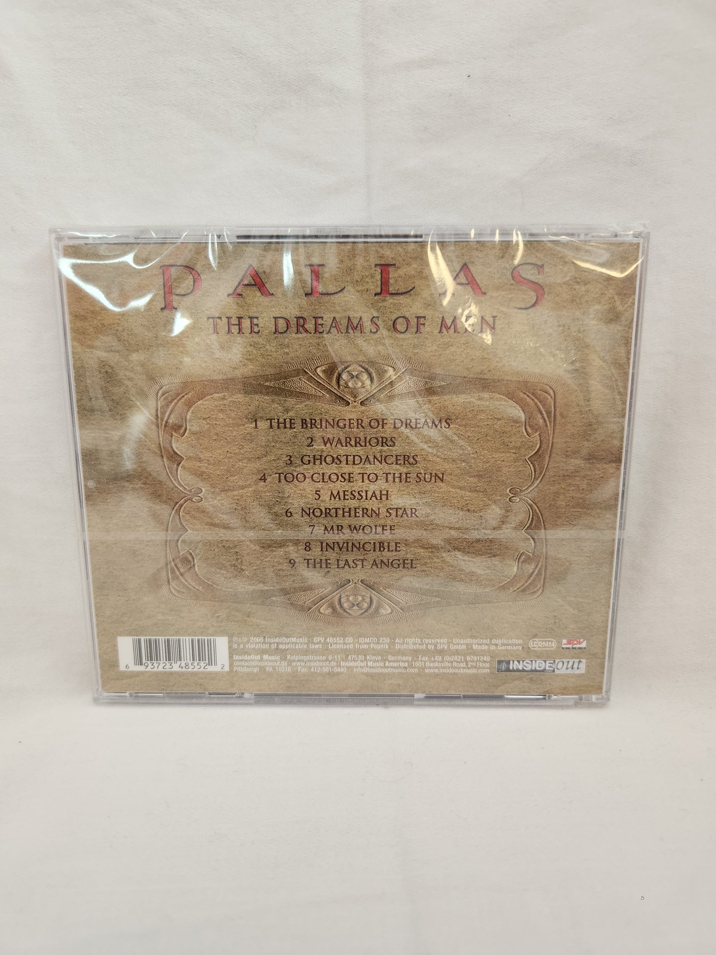 RARE 2005 - Pallas: The Dreams of Men CD by InsideOut Music