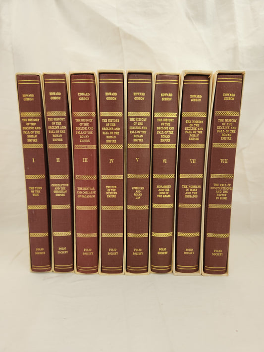 The History of the Decline and Fall of the Roman Empire by Edward Gibbon (8 volume set)
