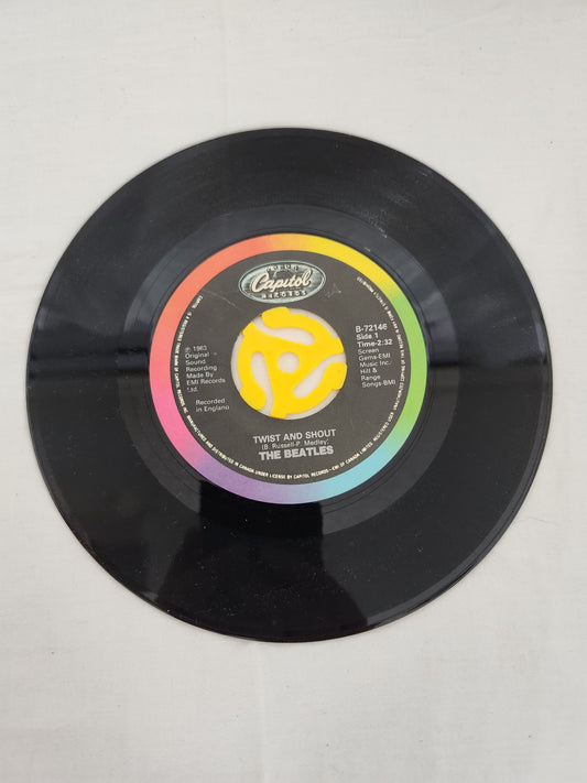 Lot of 5 Classic 45 RPM Records: Beatles, Buddy Holly, George Michael & Tiffany