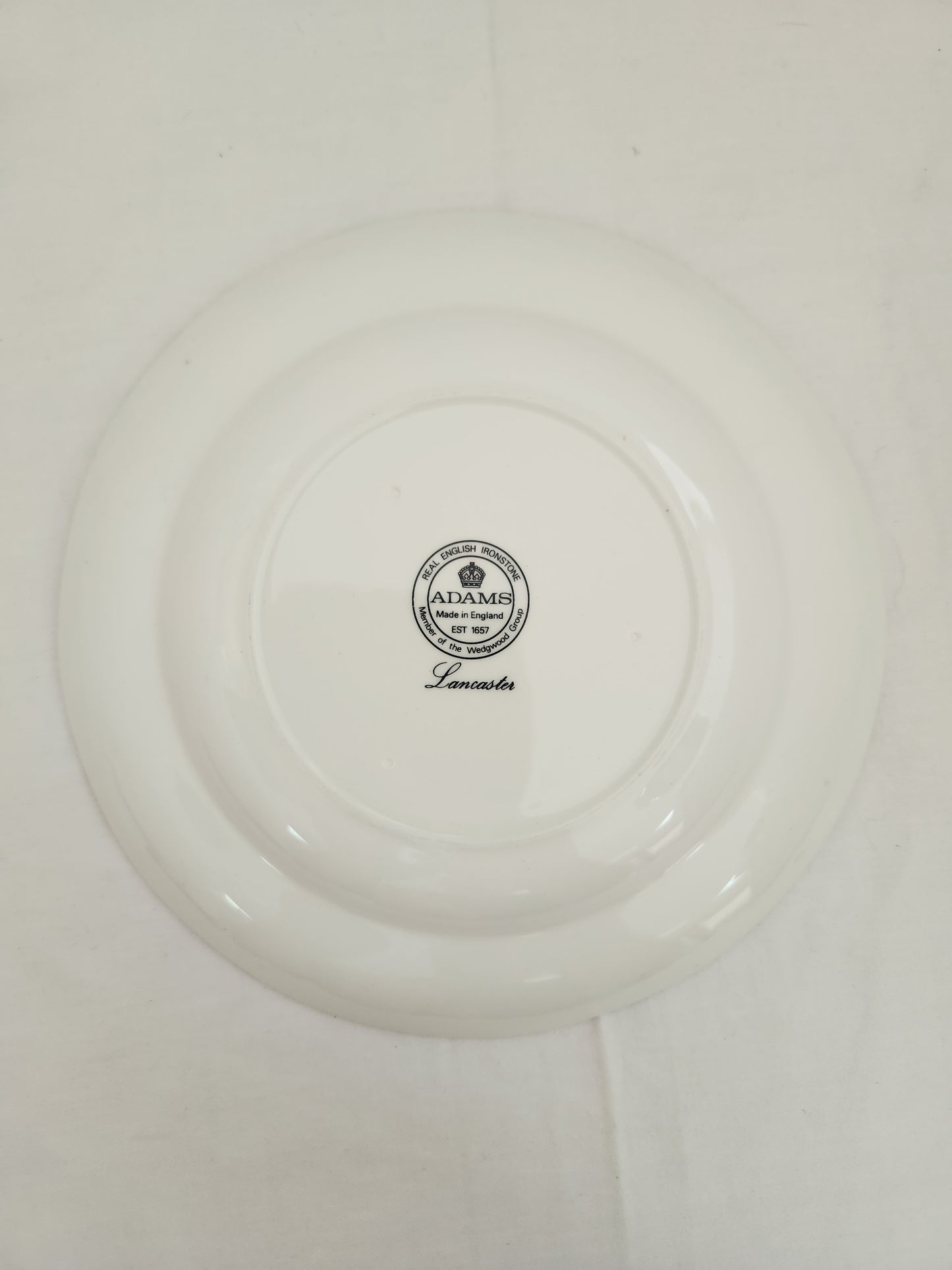 Adams Lancaster 8" Ironstone Salad Plate