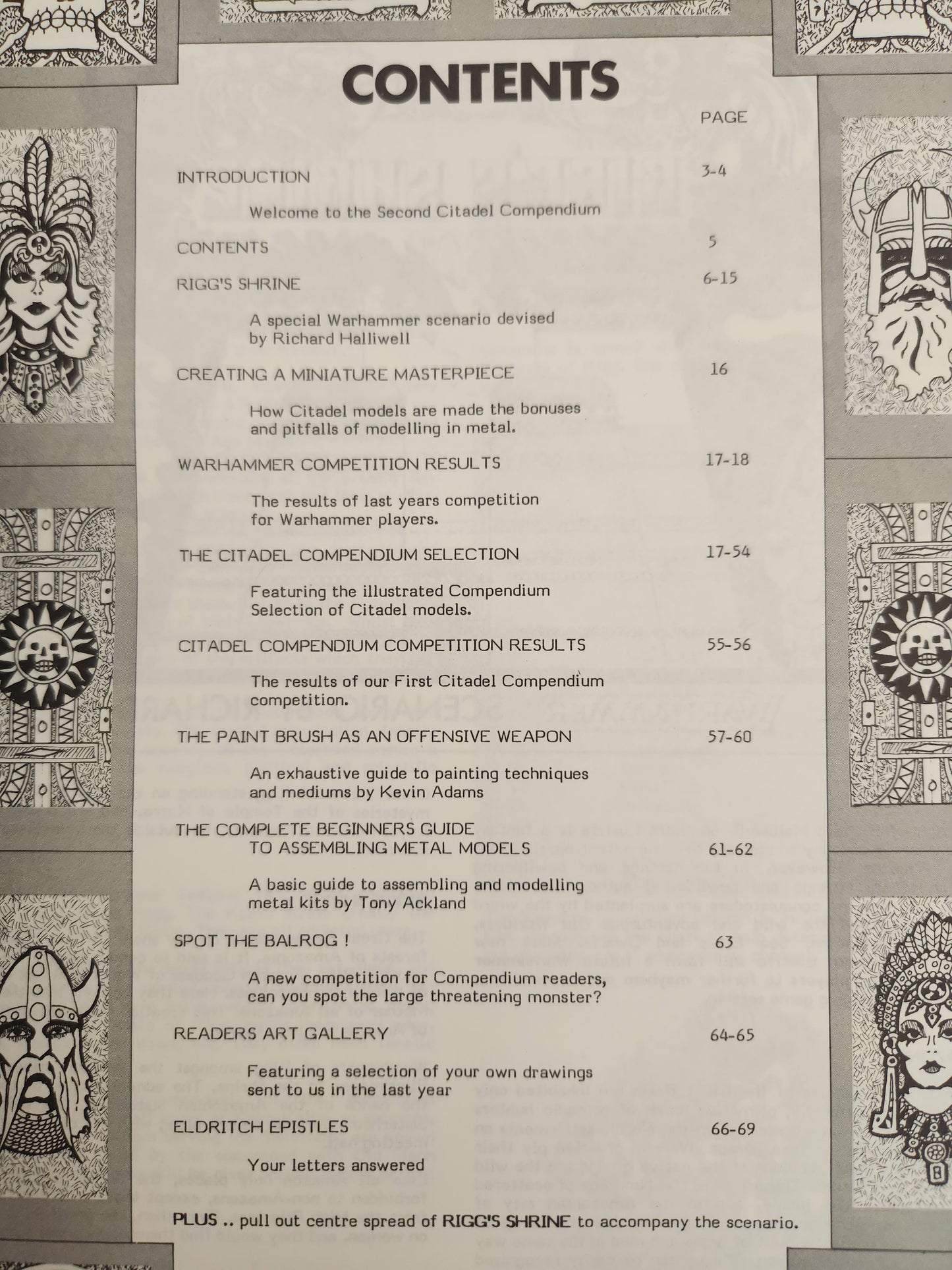 The Second Citadel Compendium - including "Rigg's Shrine w/Map" - NM condition