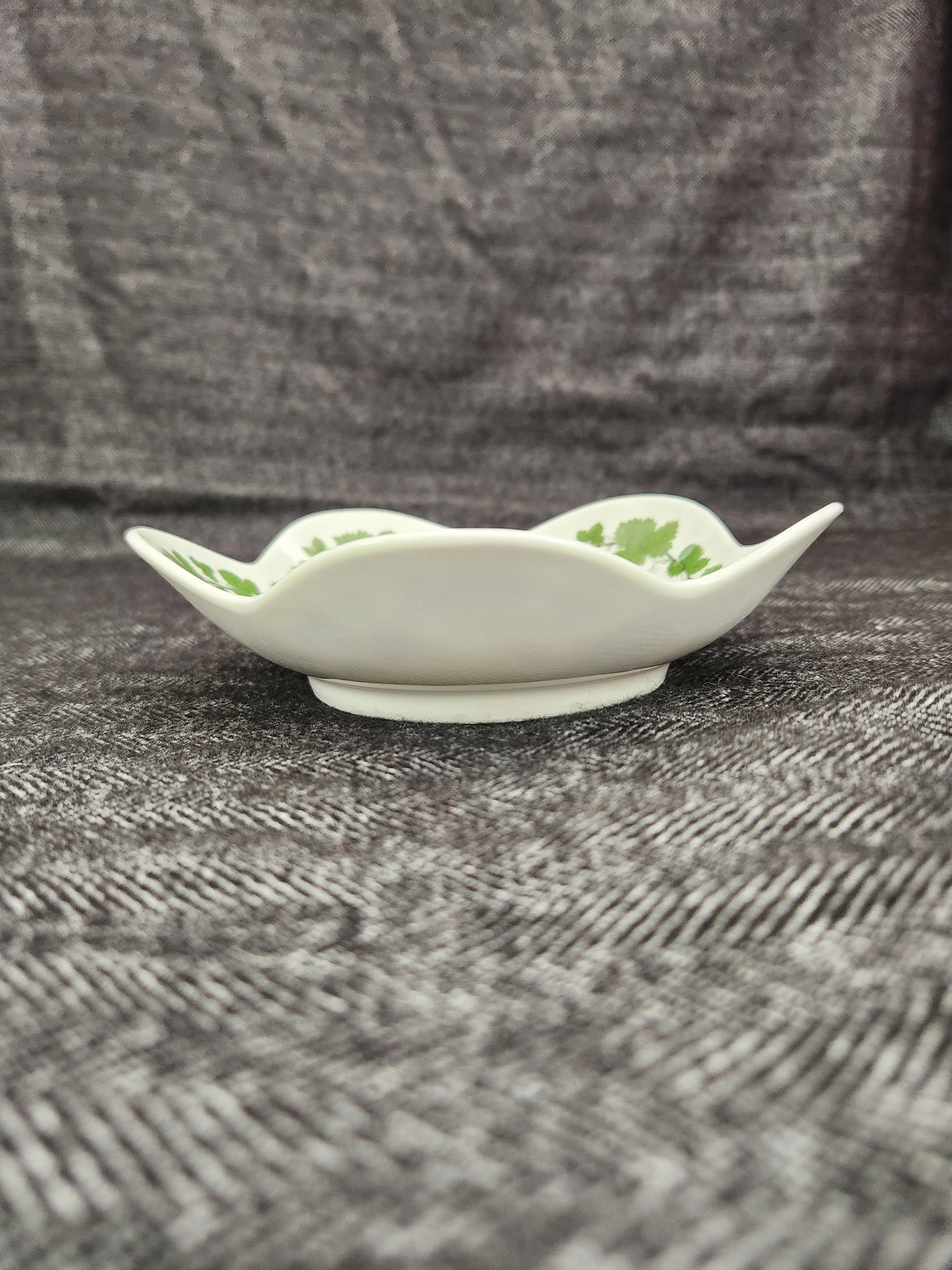 Rare - Meissen Green Vine Bon Bon Dish