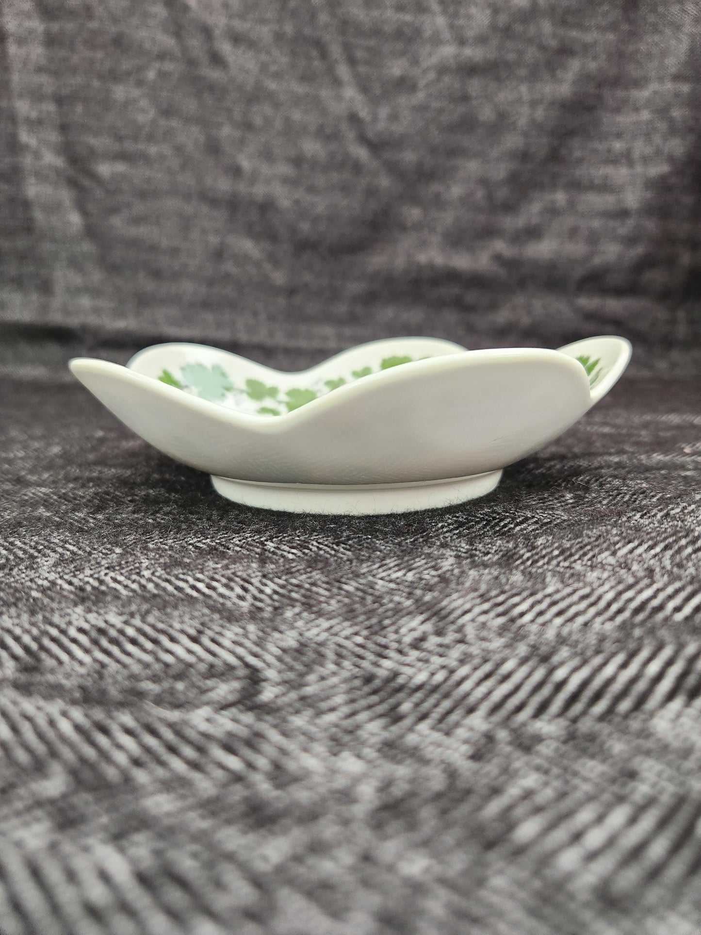 Rare - Meissen Green Vine Bon Bon Dish