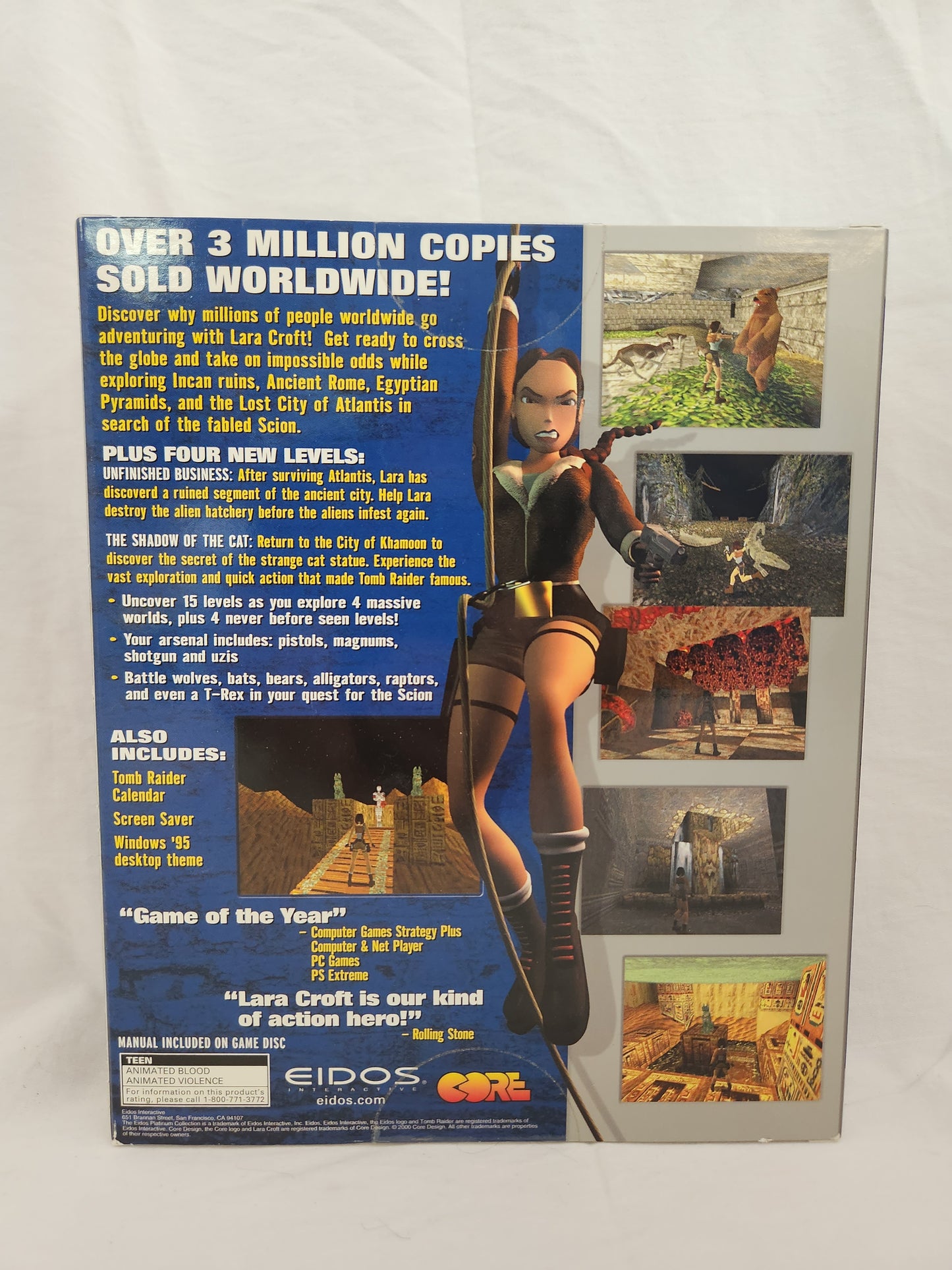 Tomb Raider: Gold - Eidos Platinum Collection PC CD-ROM Game