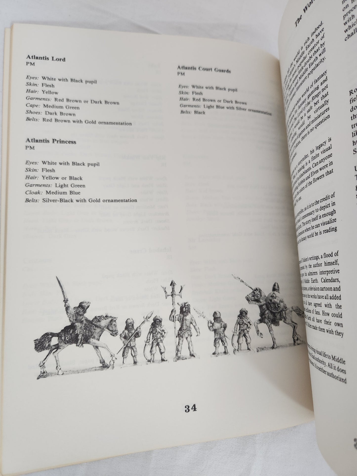 RARE 1978 D&D - The Book of Fantasy Miniatures by Ed Konstant (Little Soldier Games)