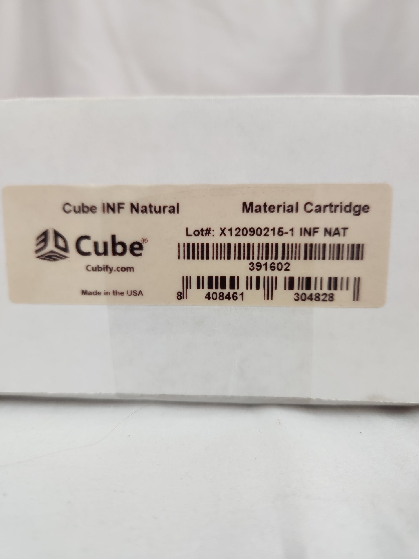 Cube INF Natural 3rd Generation Cartridge