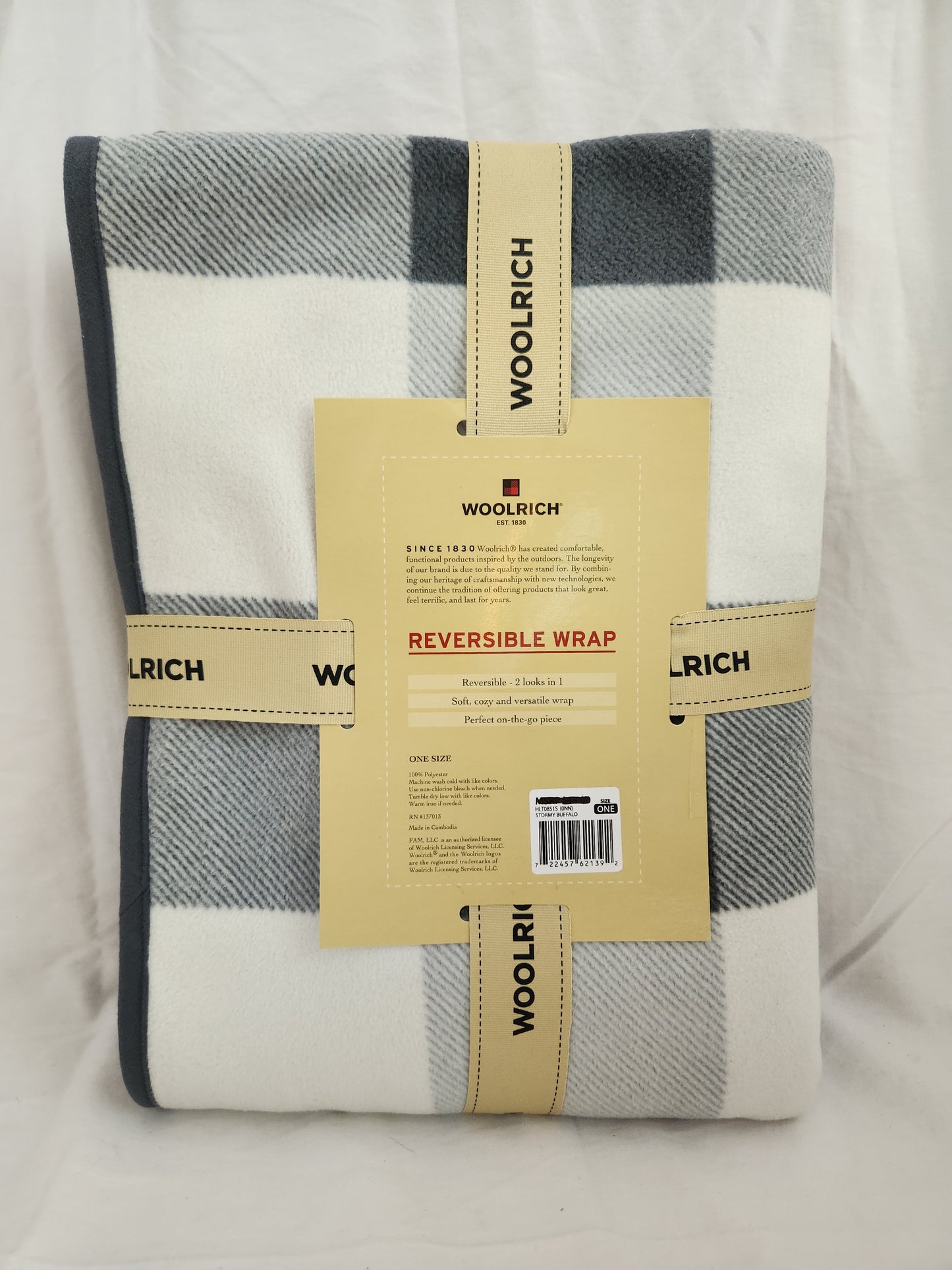 Woolrich "Stormy Buffalo" Reversible Wrap